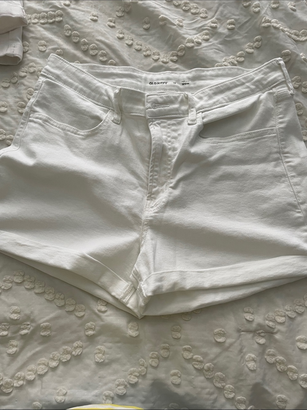 Old Navy White High Rise Wow Shorts